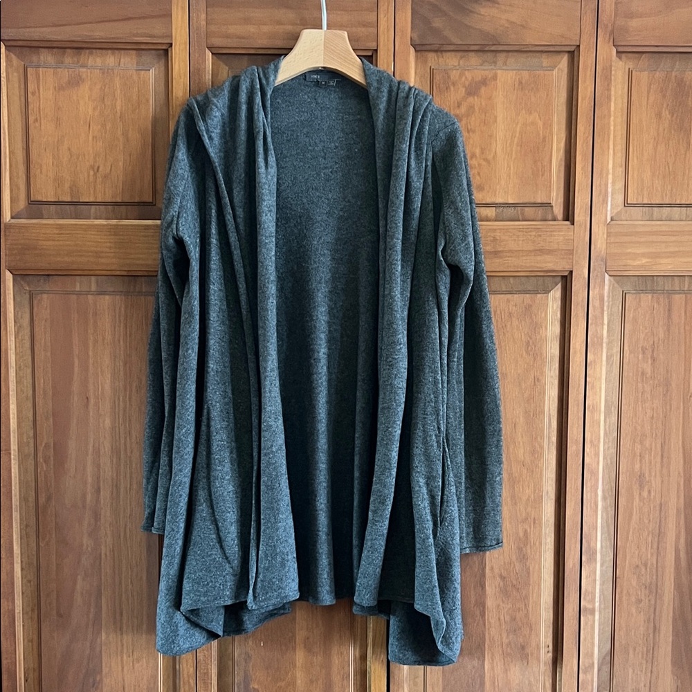Vince Dark Gray Open Cardigan